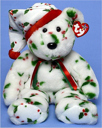 Ty Beanie Buddies 1998 Holiday Teddy - Bear