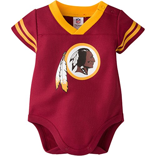 NFL Washington Redskins Dazzle Bodysuit, 3-6 Months, Burgundy