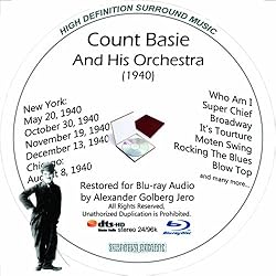 Count Basie And His Orchestra (1940) Restored For Blu-ray Audio Featuring Audio Only and Video Disc Produced with Short Films by Charly Chaplin