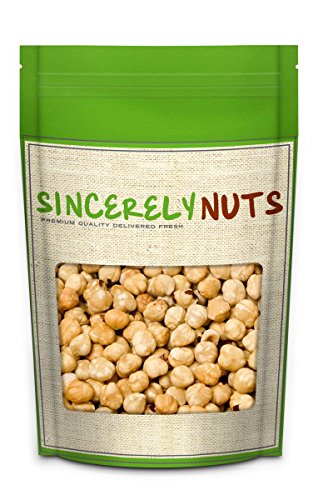 Sincerely Nuts Blanched Hazelnuts (Filberts) Roasted & Unsalted No Shell - Three (3) Lb. Bag - Utterly Crunchy and Delicious - Filled with Healthy Nutrients - Kosher
