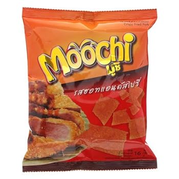 moochi fried crispy pork spicy 16g. x 1 bag