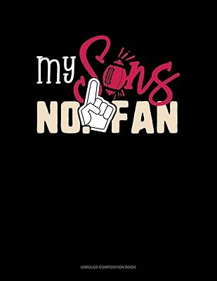 My Son's #1 Fan: Unruled Composition Book