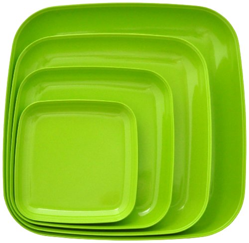 Algopix Similar Product 14 - Eco Bamboo Square Dinner  Serving