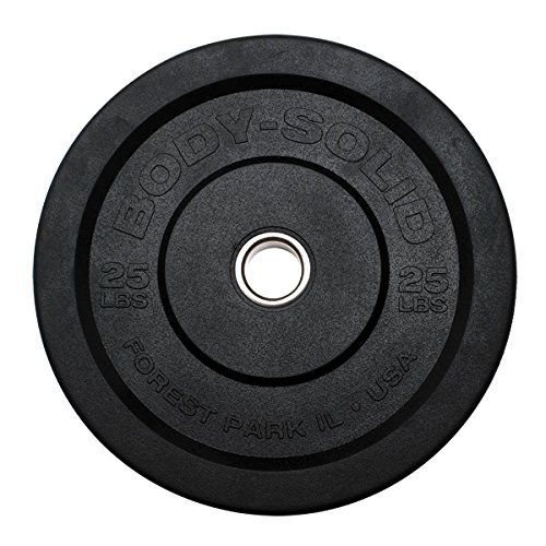 Algopix Similar Product 14 - BodySolid OBPP25 25Lb Black Bumper
