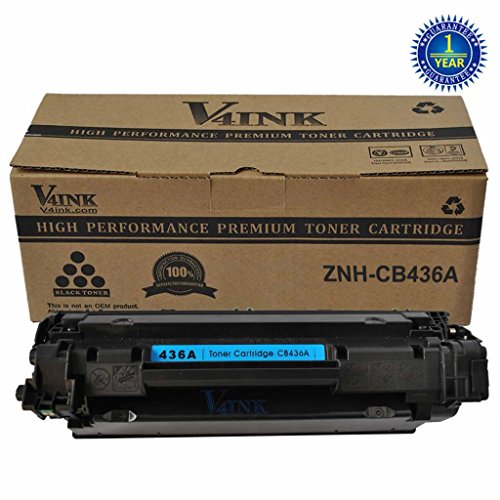 V4INK ® 1PK New Compatible 36A CB436A Toner Cartridge-2,000 Page Yield for Laserjet P1505,M1120,M1522 Series