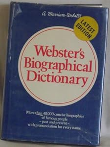 Webster's biographical dictionary