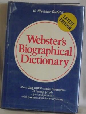 Webster's biographical dictionary
