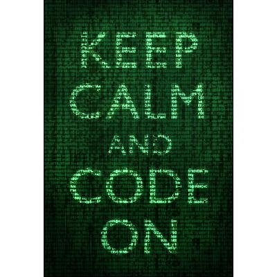 (13x19) Keep Calm and Code On Poster