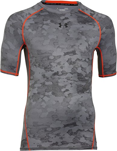 Under Armour Men's UA HeatGear Armour Printed Short Sleeve Compression Shirt