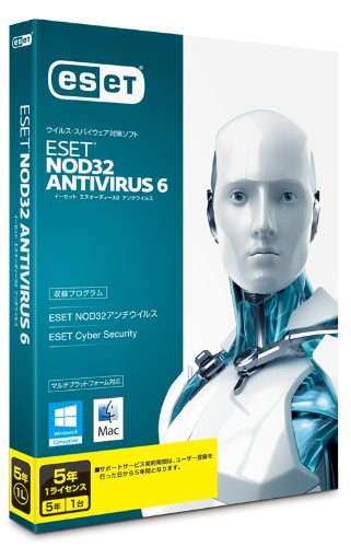 ESET+NOD32アンチウイルス+V6.0+Windows%2FMac対応+5年1ライセンス