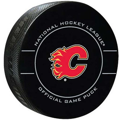 Sherwood Calgary Flames Replica Game Puck