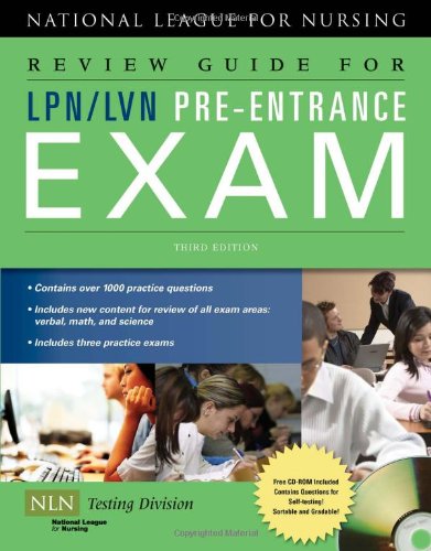 Review Guide for LPN/LVN Pre-Entrance Exam, 3rd Edition by NATL LEAGUE NURSING