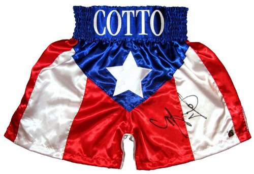 Algopix Similar Product 13 - Miguel Cotto Signed Puerto Rico Trunks
