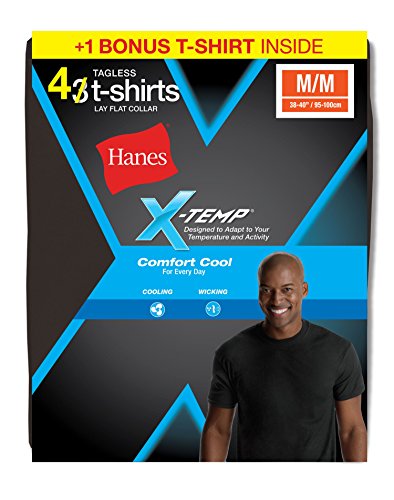 Hanes mens X-Temp Dyed Crewneck Undershirt 4PK (MXT1P4)