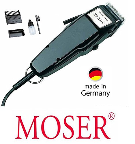 Rotschopf24 Edition: Moser de pelo profesional de cortador de colour negro con posibilidad de palanca. Made in Germany! 43139