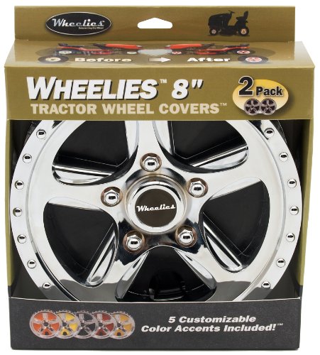 Good Vibrations 188 2 Count Tractor Wheel Covers, 8-Inch
