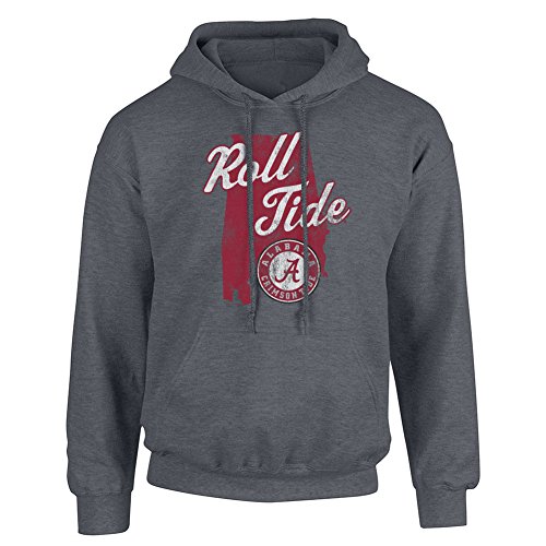 Alabama Crimson Tide Hooded Sweatshirt Charcoal