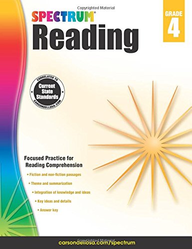 Spectrum Reading Workbook, Grade 4 by Spectrum 
			
			
		
		
		
       	 
       		
       			(Compiler)