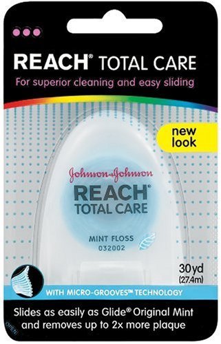 Reach Total Care Floss, Mint, 30-Yard Dispensers (Pack of 12)