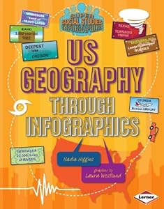 Us Geography Through Infographics by Nadia Higgins  ,