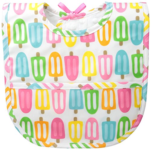 Mud Pie Baby Popsicle Laminated Bib, Multi, One Size