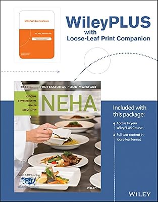 Professional Food Manager, 5e WileyPLUS Learning Space Registration Card + Loose-leaf Print Companion + Exam Answer Sheet