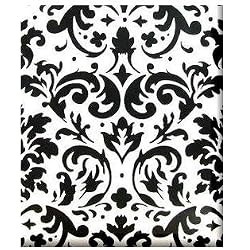 Cakesupplyshop Packaged Black and White Elegant Flower Floral Patterned Damask Gift Wrap Wrapping Paper Extra Large Extra Thick 50 Square Foot Roll