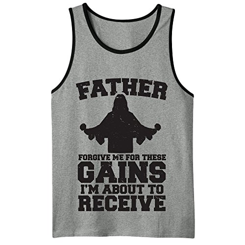 Father Forgive Me For These Gains I'm About To Receive Workout Mens Tank Top