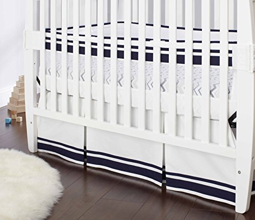 Just Born Crib Skirt, Navy