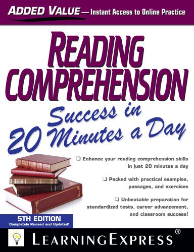 Reading Comprehension Success in 20 Minutes a Day by Learning Express Llc