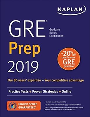 GRE Prep 2019: Practice Tests + Proven Strategies + Online