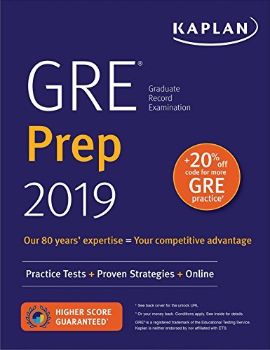 GRE Prep 2019: Practice Tests + Proven Strategies + Online by Kaplan Test Prep