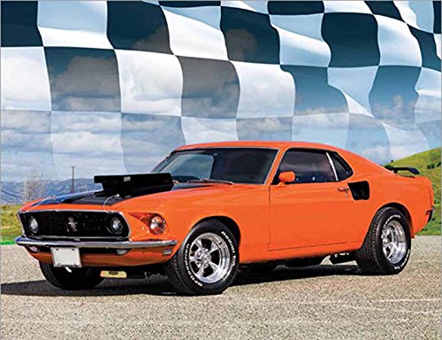 Road Warriors- Hot Rods, Muscle Cars, & Concept Cars 2017 Wall Calendar- 18.5 x 10.5 (Open)
