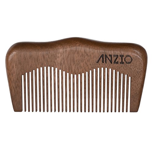 Algopix Similar Product 3 - Wood Beard Mustache Comb by ANZIO