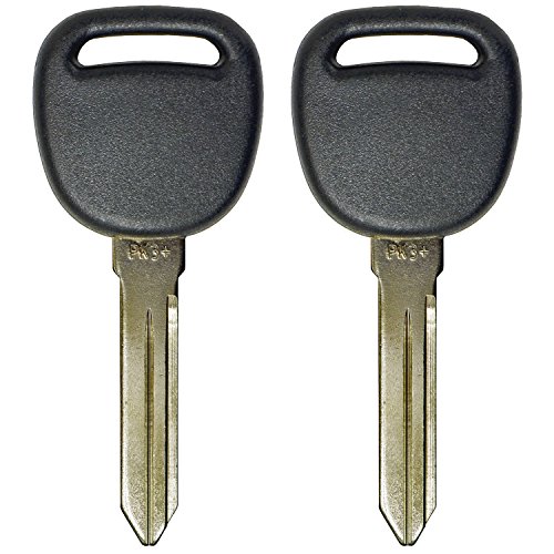 QualityKeylessPlus TWO Replacement Transponder Chip Keys PK3+ B112PT for GM Vehicles with FREE KEYTAG