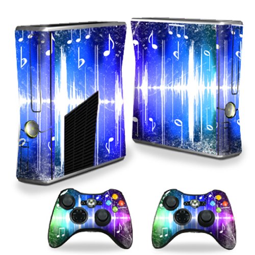 

MightySkins Protective Vinyl Skin Decal Cover for Microsoft Xbox 360 S Slim + 2 Controller Skins Sticker Skins Music Man