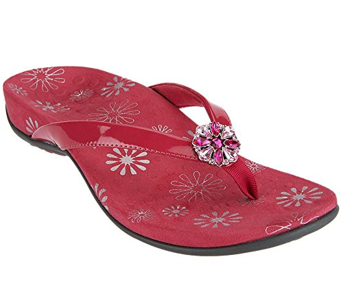 Vionic by Orthaheel Sharon Patent Thong Sandals