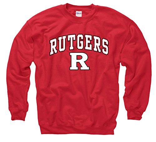 Rutgers Scarlet Knights Adult Arch and Logo Crewneck - Red