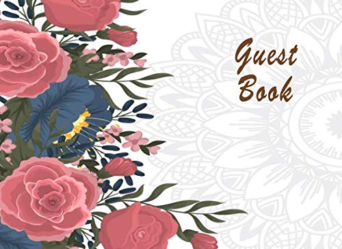 Guest Book: Vintage Guest Book for Wedding Baby Shower Bridal Shower And Anniversary Home Home Retirement Funeral Memorial Service and long service (Memorized Guest Book) by Natury Gusy