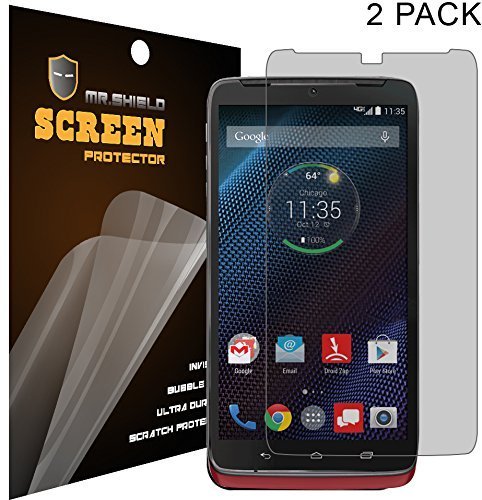 Mr Shield For Motorola Moto Droid Turbo Privacy [Anti Spy] Screen Protector [2-PACK] with Lifetime Replacement Warranty