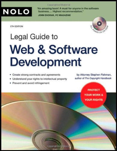 Legal Guide to Web & Software Development (book with CD-Rom) by Stephen Fishman