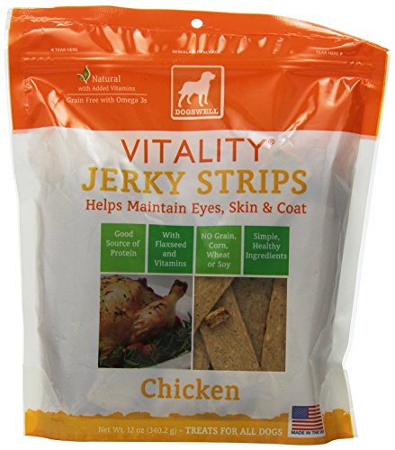 Vitality Chicken Jerky Strip Dogswell Dog Treat, 12-Ounce