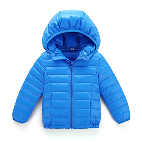 Belloo Boys Girls Winter Jackets Packable Quilted Hoodie Coats