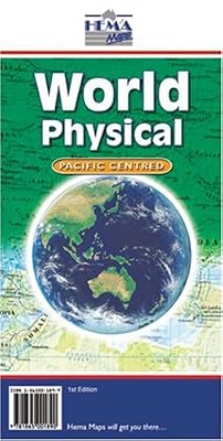 World Physical Map (Pacific-Centered) by Hema