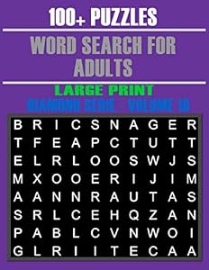 Word Search for Adults: More Games, For Adults, Large Letter High Definition Select Words (Diamond Serie) by Wordsearch Relaxeday