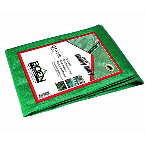 Algopix Similar Product 10 - Tarp, 12x12 Weave, 12' x 16', Green