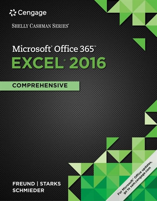 Shelly Cashman Series MicrosoftOffice 365 & Excel 2016: Comprehensive by Steven M. Freund