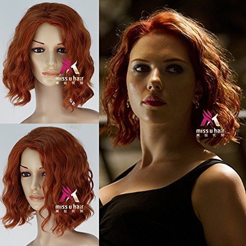 Avengers: Age of Ultron Black Widow Cosplay Wig Red Hair