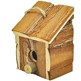 NiteangeL® Small Hanging Natural Wooden Garden Bird House