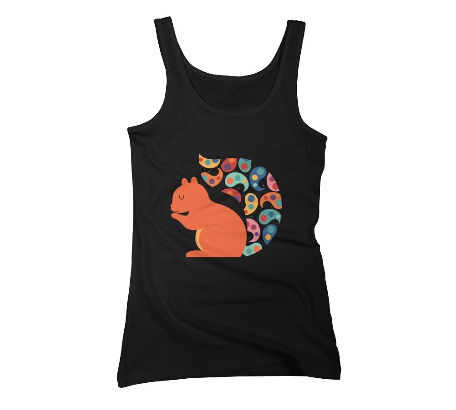 

Paisley Squirrel Women's Graphic Tank Top - Design By Humans